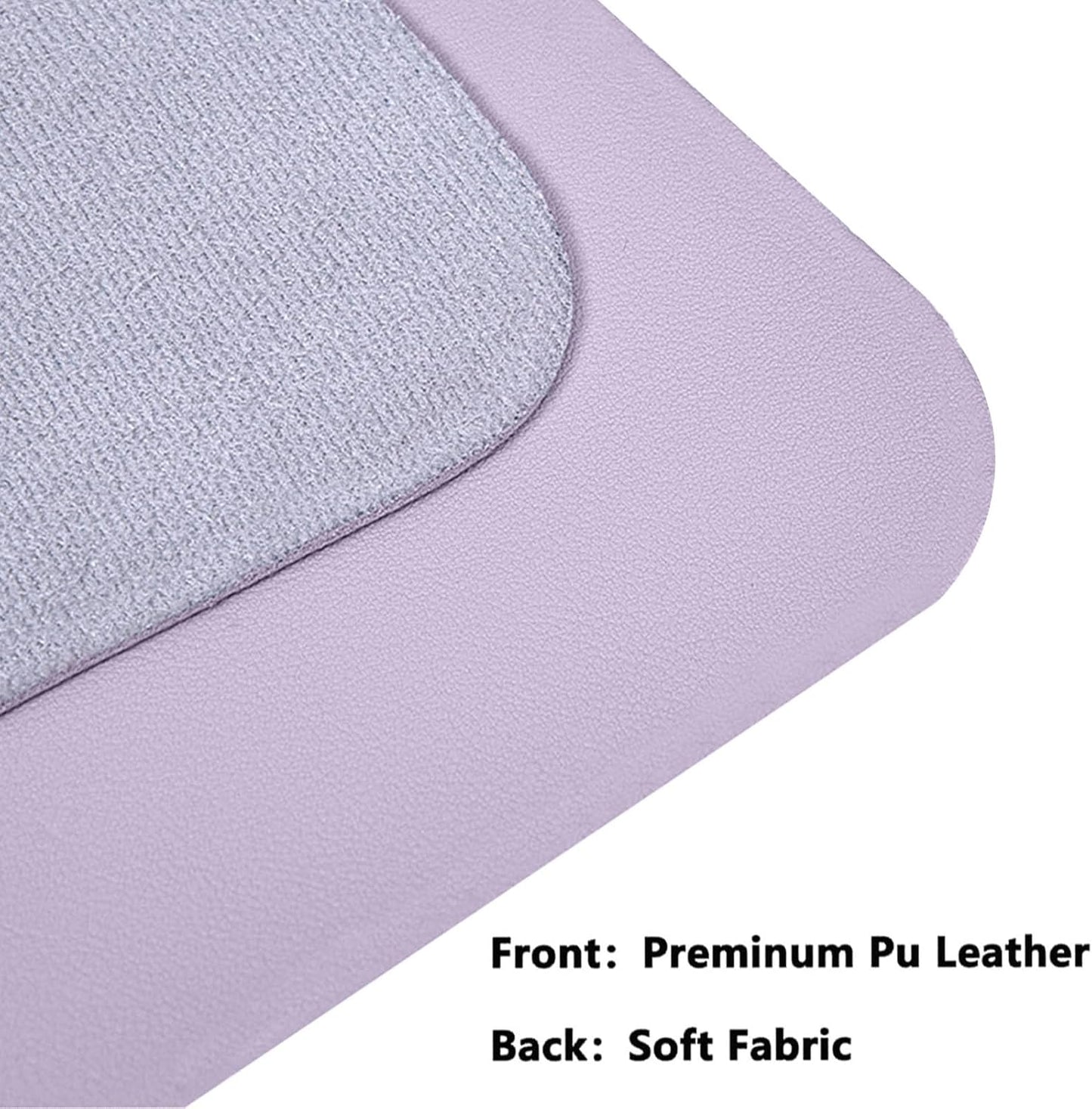 PU Leather Desk Pad Protector Gaming Mouse Pad Non Slip Desk Mat for Keyboard and Mouse Waterproof Desk Writing Pad for Office and Home Desk Accessories(Purple, 31.5 * 15.7)