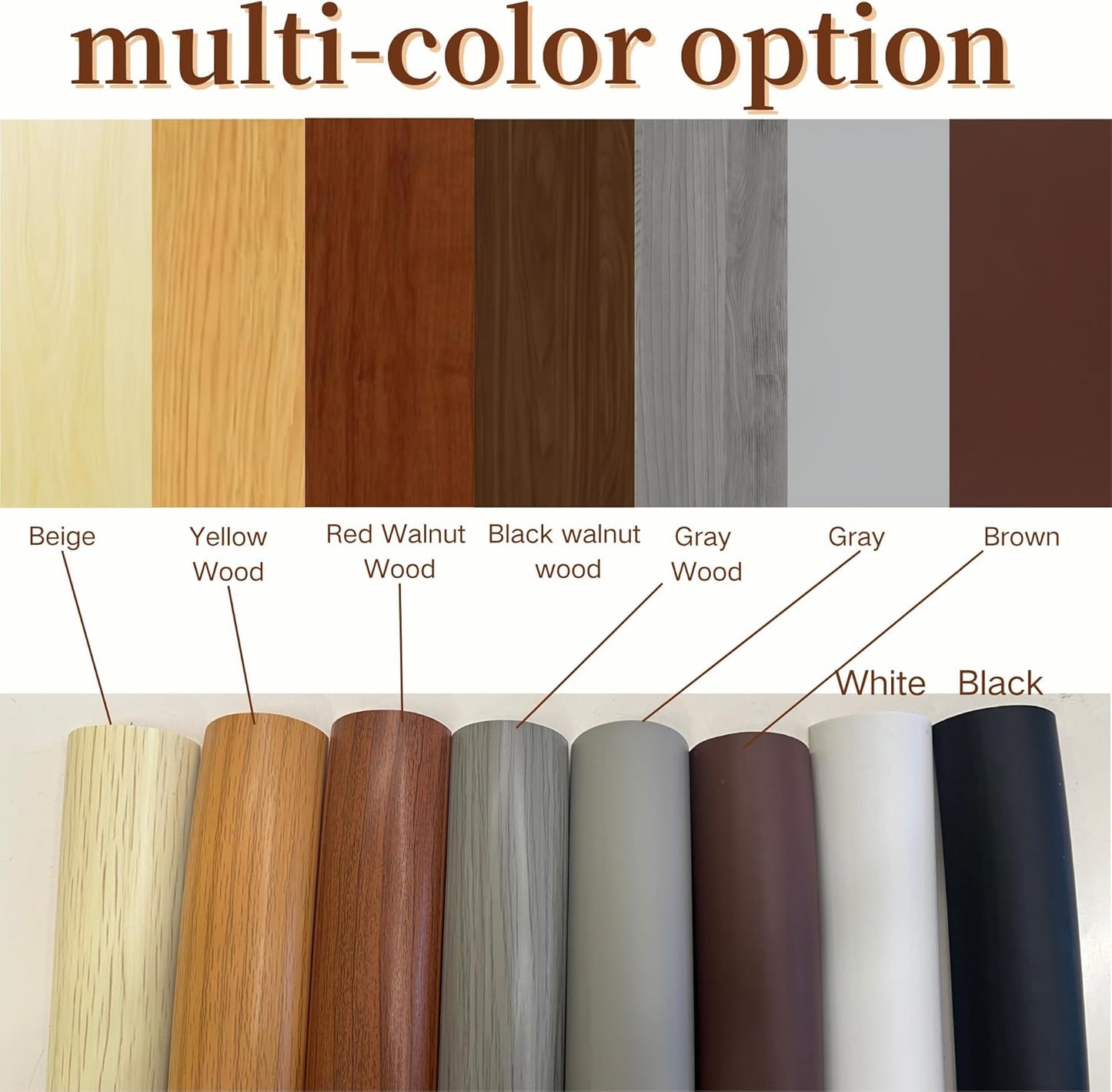 3.3ft Self Adhesive Floor Cord Cover, Cord Hider Floor, Cable Cavity:0.61"(W) x 0.32"(H),Heavy Duty Cable Protector, Hide Extension Cords, Cable Management Hide Wires on Floor,Walnut Wood