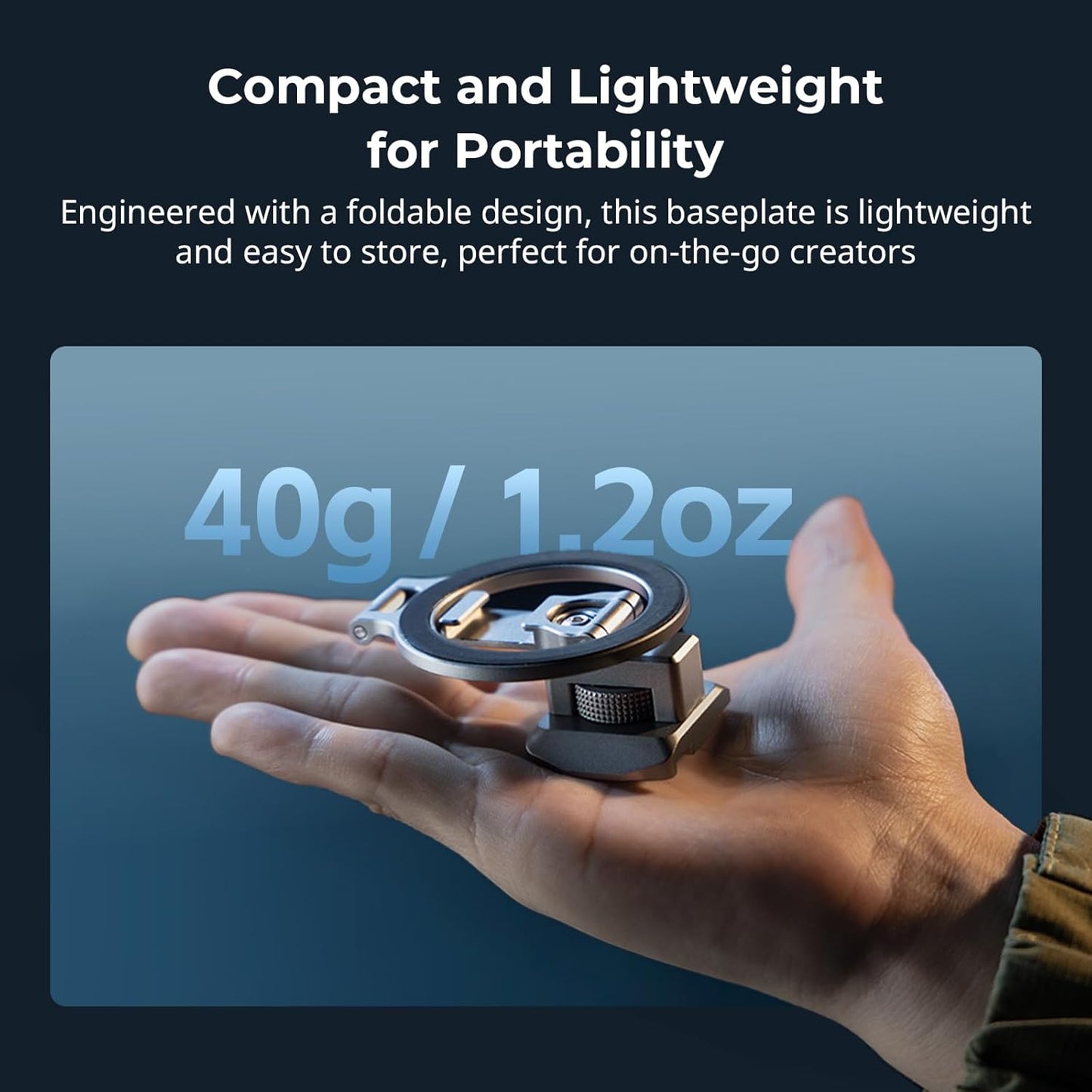 SMALLRIG Metal Phone Mount with Baseplate for Arca-Standard, Compatible for DJI RS 4 Mini, Smartphone Support with Cold Shoe Mount, Phone Tripod Mount for iPhone 17/16/15 Series etc. - 5339