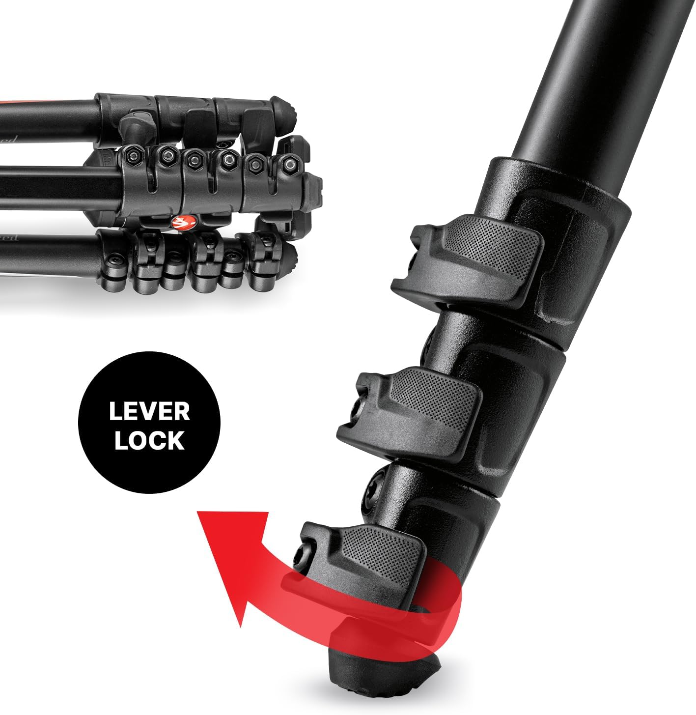 Manfrotto Befree Advanced Camera Tripod Kit Compatible with Sony Alpha7 and Alpha9 Cameras, Tripod Travel Kit with Ball Head and Lever Closure, Aluminium Tripod for Camera Accessories, DSLR,Mirrorless