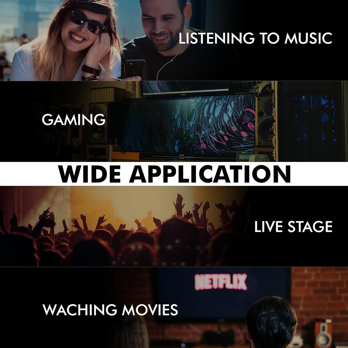 Linsoul ZiiGaat x Fresh Reviews Arete in Ear Monitor, 1DD+4BA Hybrid Earphone IEM, Wired Gaming Earbuds, Studio Monitor Tunning, with Detachable IEM Cable for Musician Audiophile (Blue)