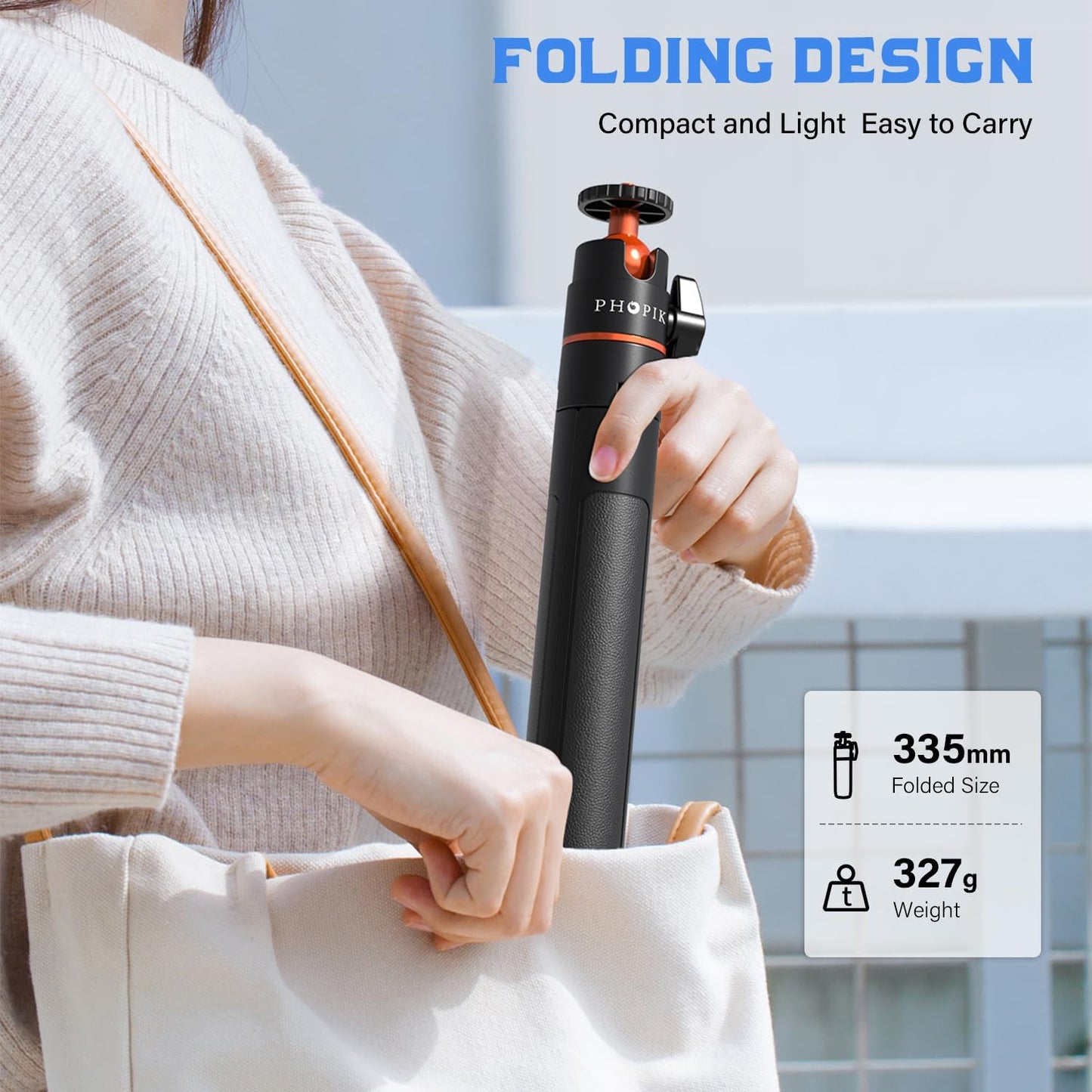 PHOPIK 55" Magnetic Selfie Stick Phone Tripod, Extendable Magnetic Cell Phone Tripod Stand Compatible with iPhone/Android/Sport Camera&Insta 360 x5, Perfect for Video Recording/Selfies/Live Stream