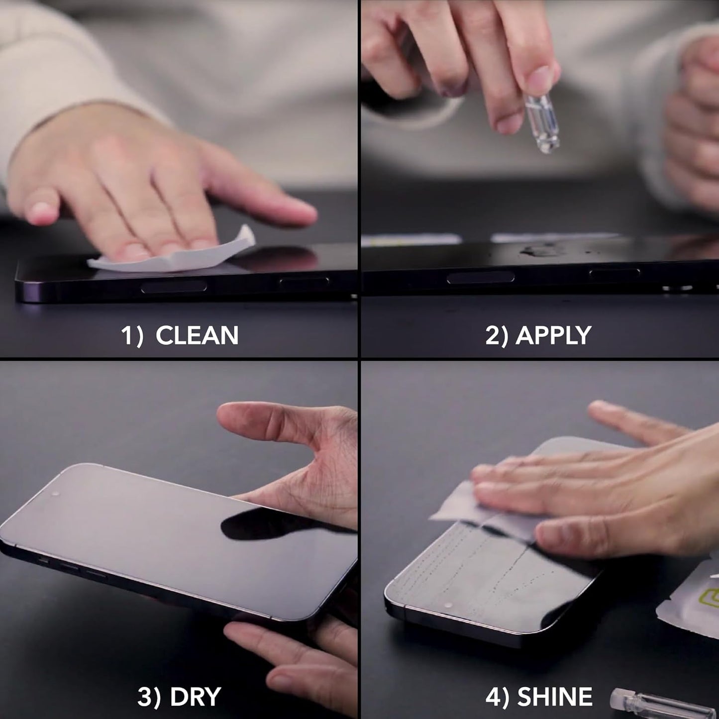 cellhelmet Liquid Glass Wipe On Extreme Glass Protection | $300 Repair Protection Guarantee | Scratch & Shatter Protection | Universal Glass Screen Protector for Phones and Smart Watches