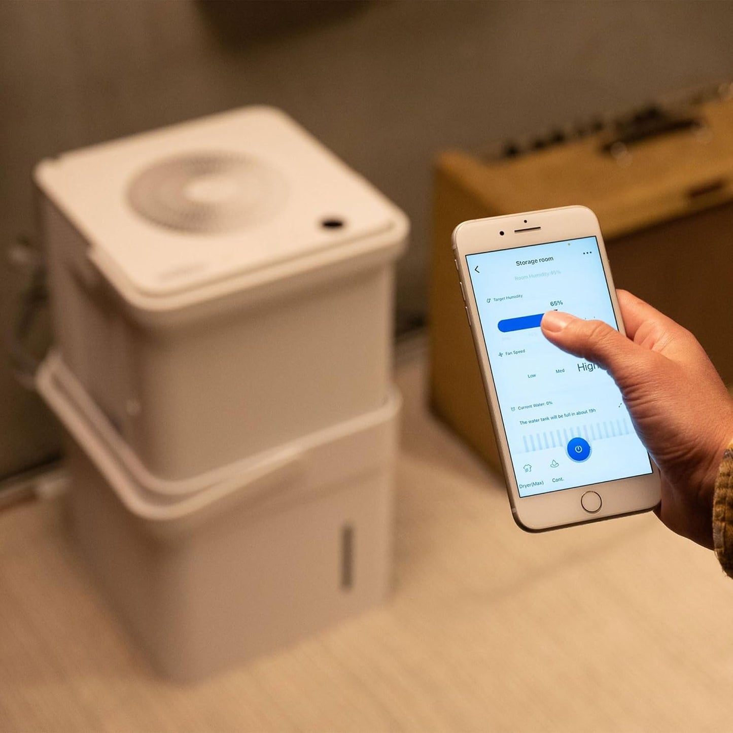 Midea Cube 50 Pint Dehumidifier for Basement and Rooms at Home for up to 4,500 Sq. Ft., Built-in Pump, Drain Hose Included, Smart Control, Works with Alexa (White), ENERGY STAR Most Efficient 2023