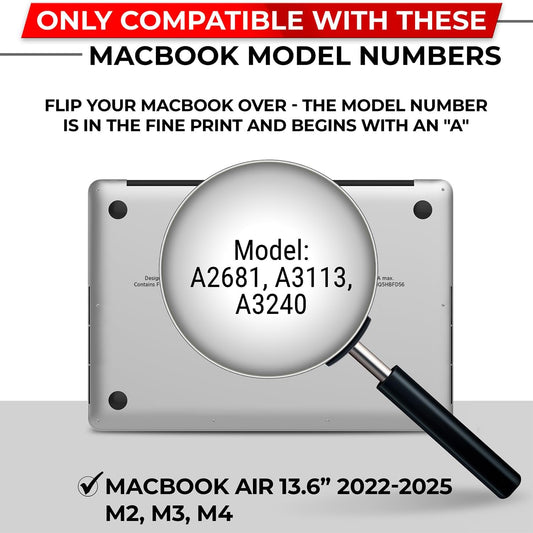 Magnetic Privacy Screen for MacBook Air 13 & 13.6 Inch (2022-2025, M2, M3, M4) Removable Laptop Privacy Filter Shield and Protector