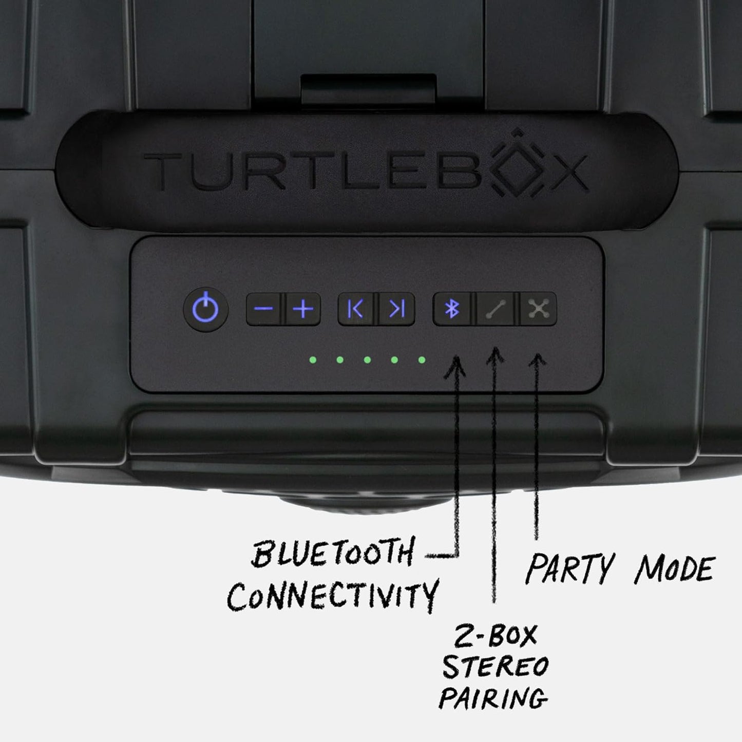 Turtlebox Original Gen 3: Portable Outdoor Bluetooth Speaker – Ultra-Loud (120dB), Waterproof (IP67), Rugged, Impact-Resistant, 3-Day Battery | Party Mode: Unlimited Pairing for Stereo Sound, Green