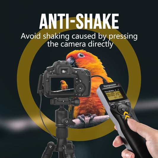 Camera Wired Timer Shutter Release, Camera Intervalometer Shutter Release Cords Compatible with Nikon Df, Z7, Z7 II, Z6, Z6 II, Z5, D750, D780, D5300, COOLPIX P950; Replaces Nikon MC-DC2