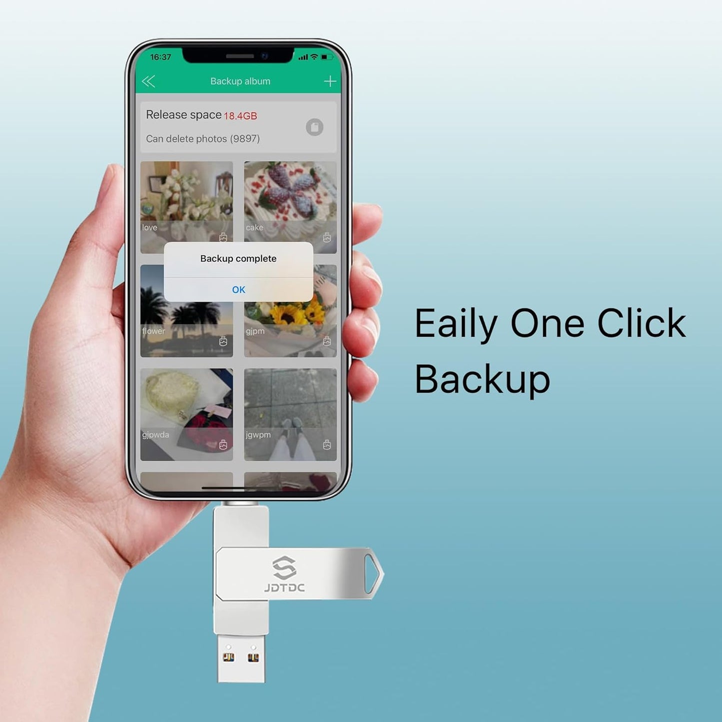 Genuine Apple MFi Certified iPhone USB Flash Drive 128GB - Real Capacity - No Fake Storage, Genuine Lightning, encrypted Auto Backup Photo Stick for iPhone iPad Photos/Videos - Avoid Fake MFi Clones!