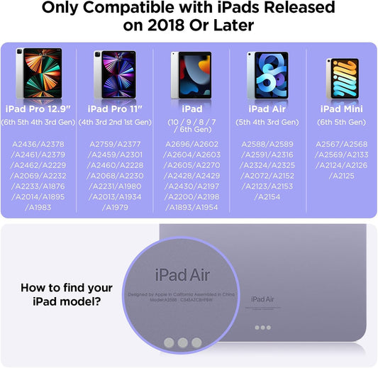 Stylus Pen for iPad 2018-2025, 15Mins Fast Charge for Apple Pencil, Palm Rejection, Compatible with iPad 10/9/8/7/6, iPad Pro 12.9"/11"/13" M4, iPad mini 6/5, iPad Air 5/4/3/11"-13" M2