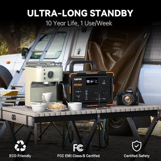 600W Portable Power Station EM600, 599.4Wh 162000mAh Solar Generator with USB-C PD 100W, Pure Sine Wave AC, 10 Outputs, Wireless Charging for Outdoors Camping Travel, RV, Home Backup(SOS Light)