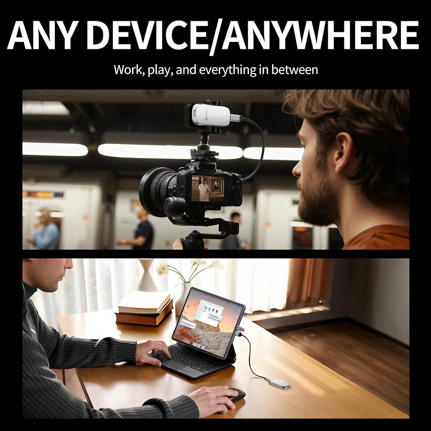 PHIXERO P20 External Portable SSD 512GB,up to 2050Mb/s,External Solid State Drives with 2 in 1 USB C Cable with LED Indicator,USB 3.2 Gen 2 Portable Hard Drive for iPhone 15/16 PRO, Mac, PC & Laptops