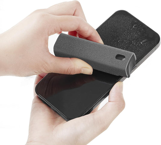 YTT Touchscreen Mist Cleaner, Screen Cleaner, for All Phones, Laptop and Tablet Screens,Two in One Spray and Microfiber Cloth (Grey)