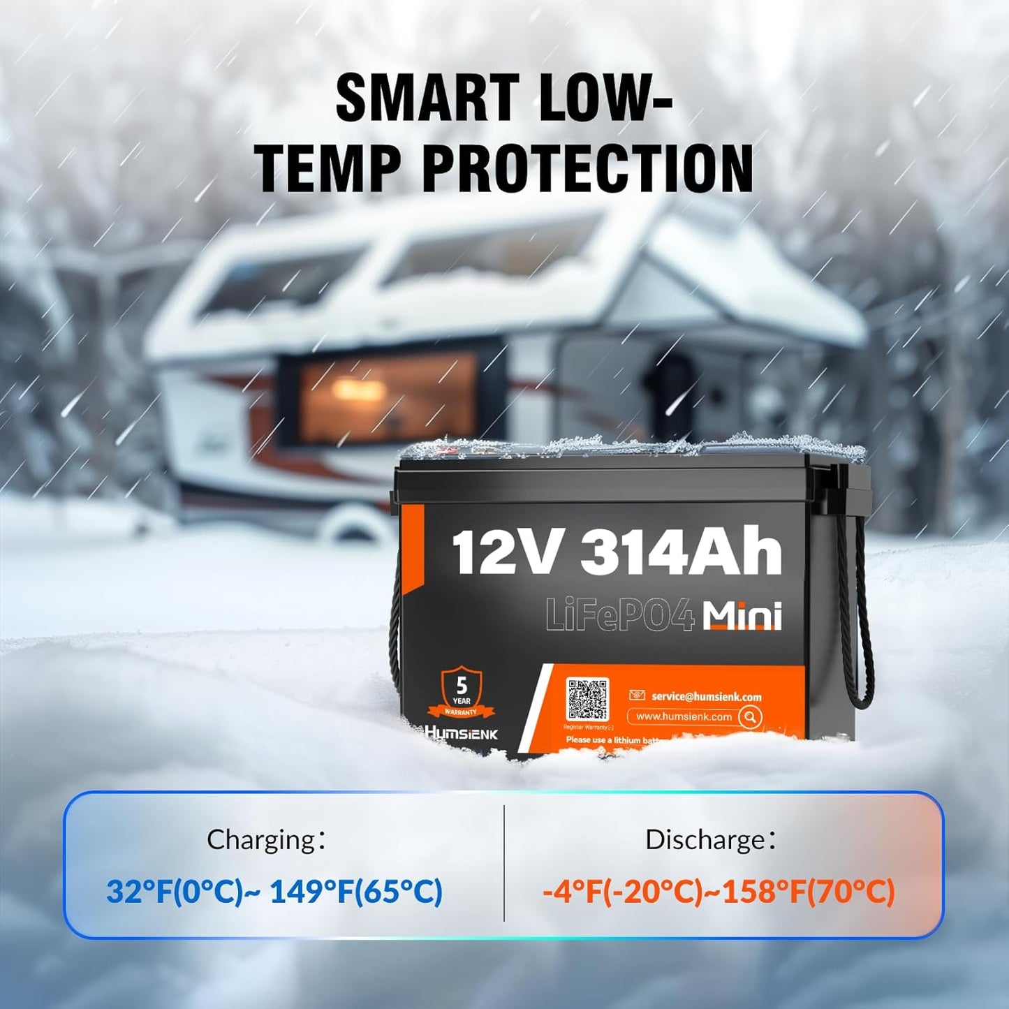 12V 314Ah LiFePO4 Lithium Battery,100A BMS,15000+ Deep Cycle 300Ah Lithium Rechargeable Battery Max 4019Wh Energy Great for RV, Marine and Off Grid Applications