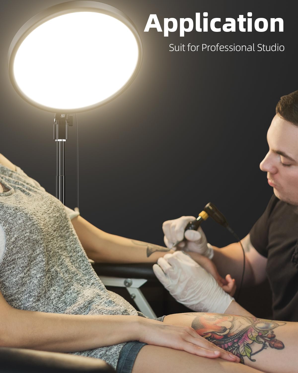 Weilisi Large Ring Light with 79" Stand, 6500K Professional Full-Screen Big Ring Light with Stand and Phone Holder, Selfie Light with Remote for Studio Video Photography, TikTok, YouTube, Live Stream