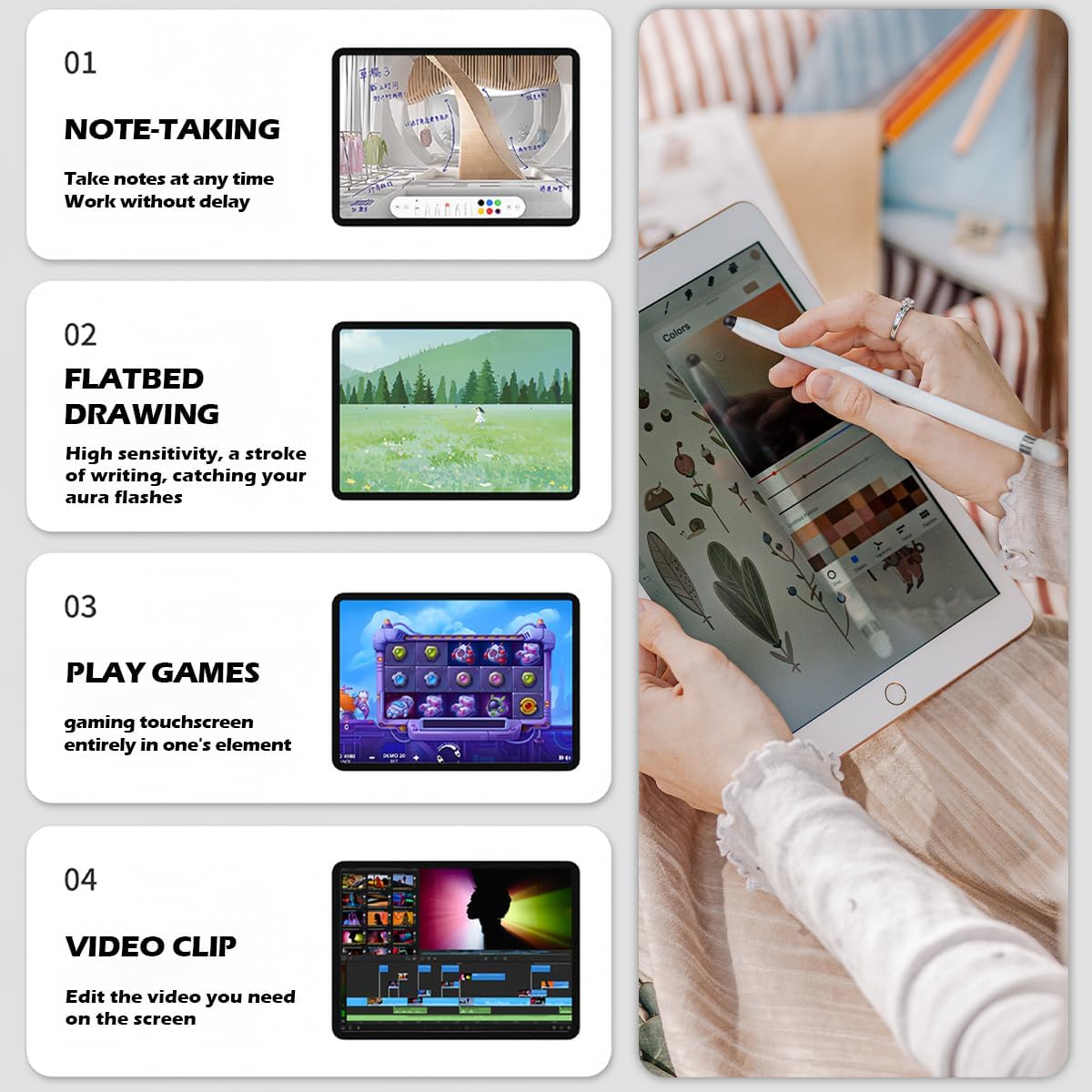 20Pcs Replacement Tips Silicone Rubber Touch Screen Pens Tips for Touch Pen (9 * 20mm)