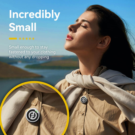 Hollyland Lark M2 Wireless Lavalier Microphone for iPhone15/16& Android, USB C Mini Lapel Microphone Wireless, 1000ft Range, Hi-Fi Audio, Noise Cancellation, 30H Battery for Video Recording, Streaming