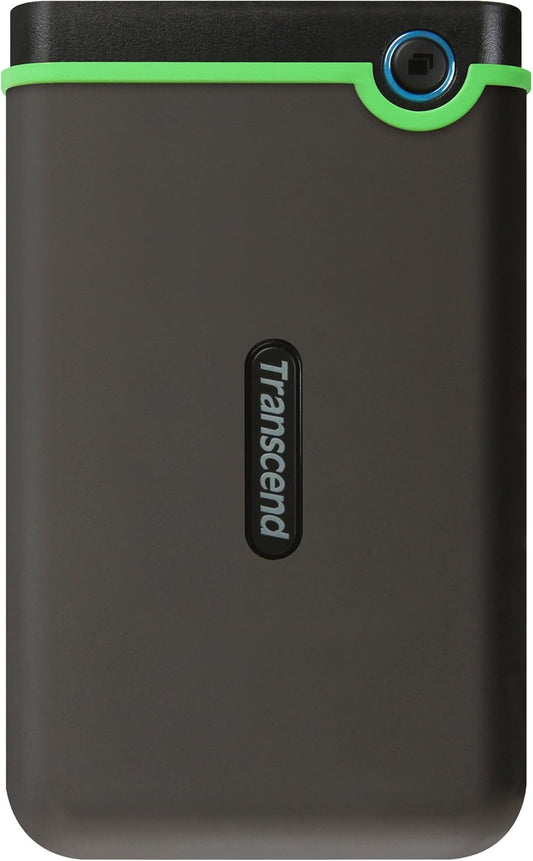 Transcend 1TB USB 3.1 Gen 1 StoreJet 25M3S SJ25M3S Rugged External Hard Drive TS1TSJ25M3S,Grey