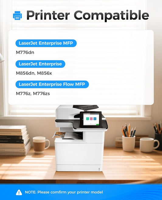 659X Toner Cartridge Set 4-Pack High Yield with Chip Replacement for HP 659X 659A W2010A W2010X W2011X W2012X W2013X for Color LaserJet Enterprise MFP M776dn M856dn M856x Flow M776z M776zs Printer Ink