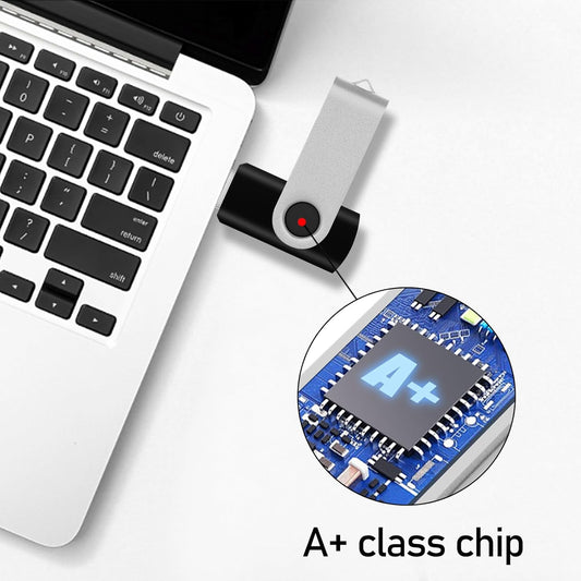 EASTBULL 64 GB Flash Drive USB 2.0 64 GB Single Pack Thumb Drive Swivel Design Memory Stick Zip Drive Jump Drive for Storage and Backup(Silver)