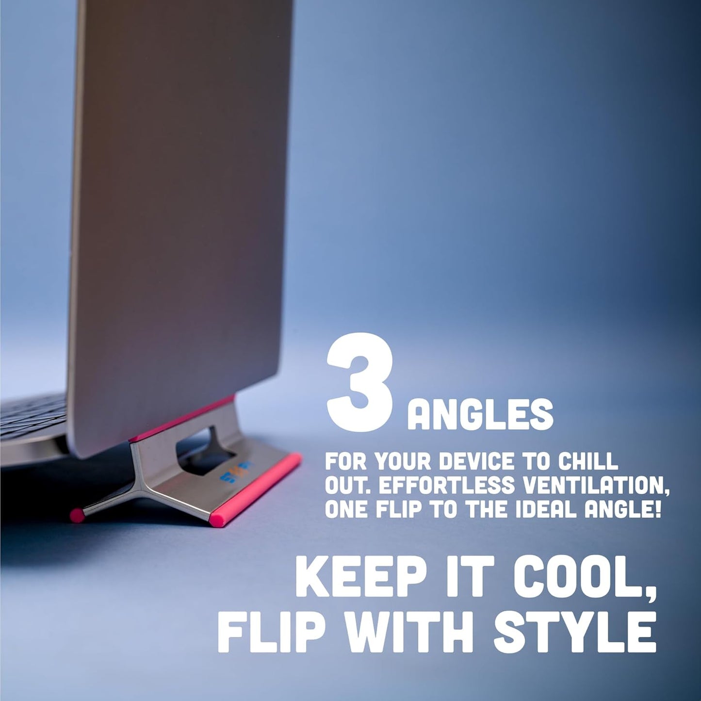 Steepy Portable Laptop Stand for Desk – Adjustable Height, & Portable Laptop Holder – Ergonomic Computer Stand for Cooling & Comfort – Slip-Proof, Sturdy Design – Universal Fit for 13-17 Inch Devices