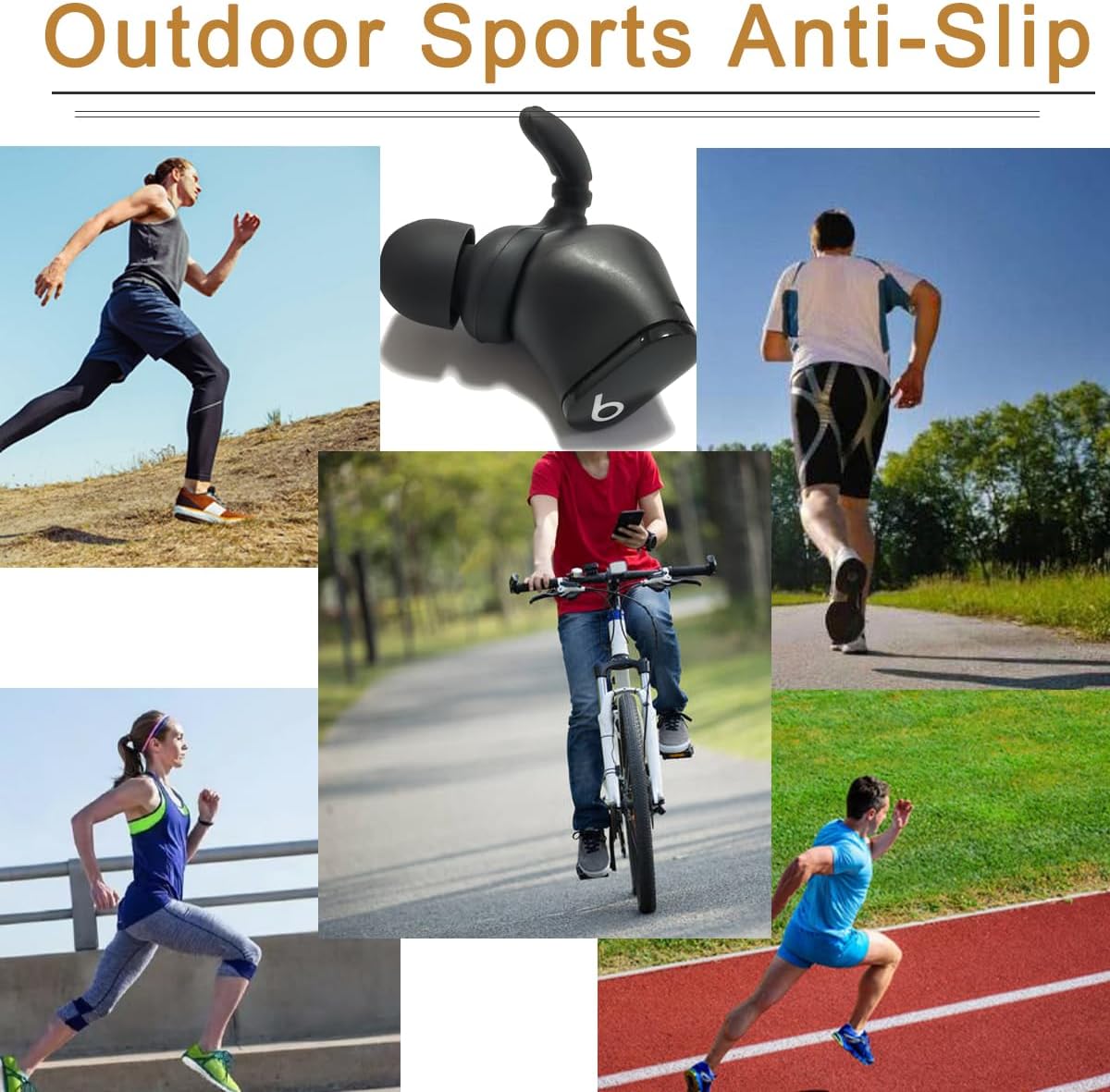 Silicone Ear Hook for Beats Studio Buds Ear Tips Replacement Earbuds Tips for Beats Earbuds 3 Pairs