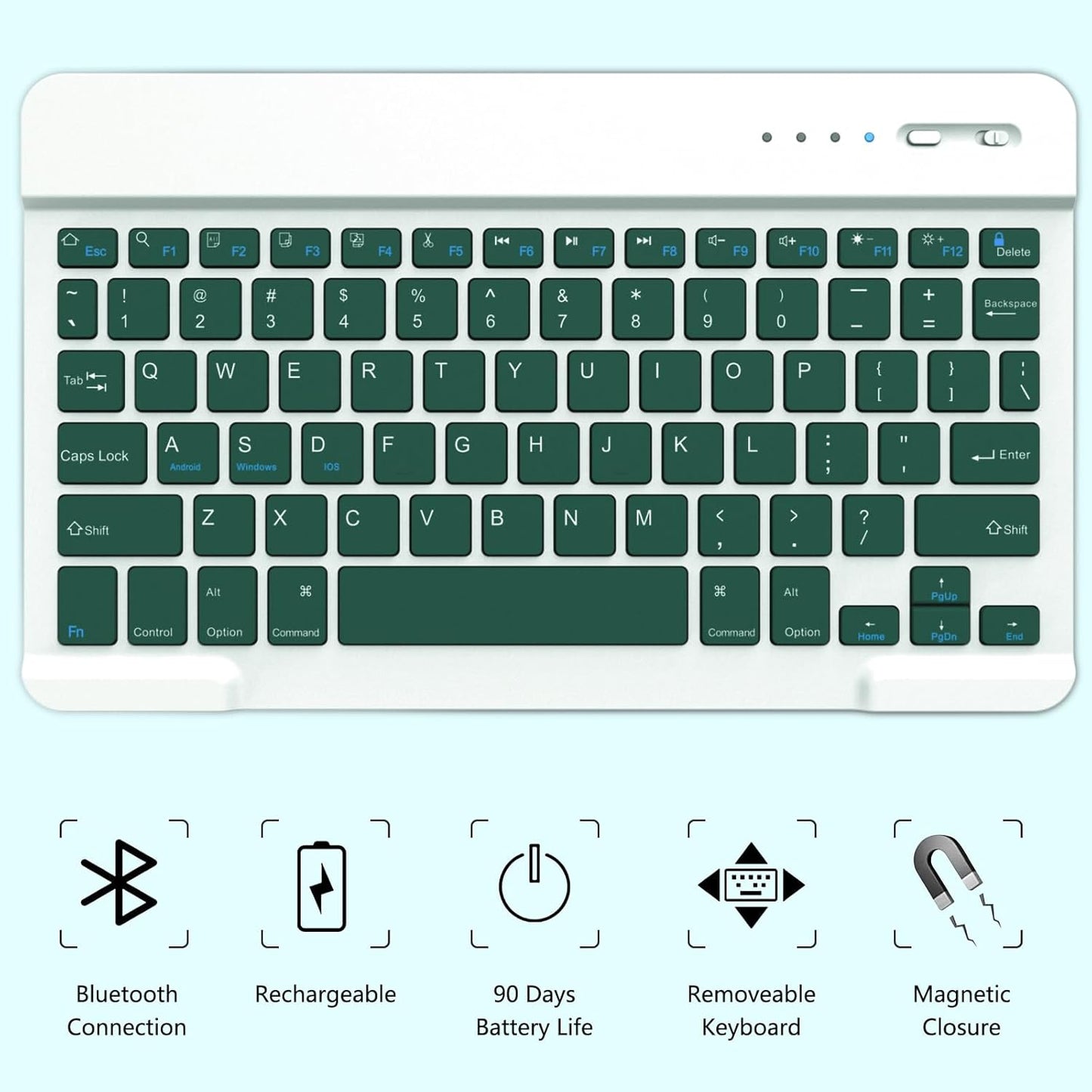 TaIYanG for iPad Air 11 inch Case with Keyboard for iPad Air 5 2022/iPad Air 4th Gen Keyboard Case with Pencil Holder - Flip Stand Cover for iPad Air 11" M3/M2/iPad 5th 2022/ 4th 2020