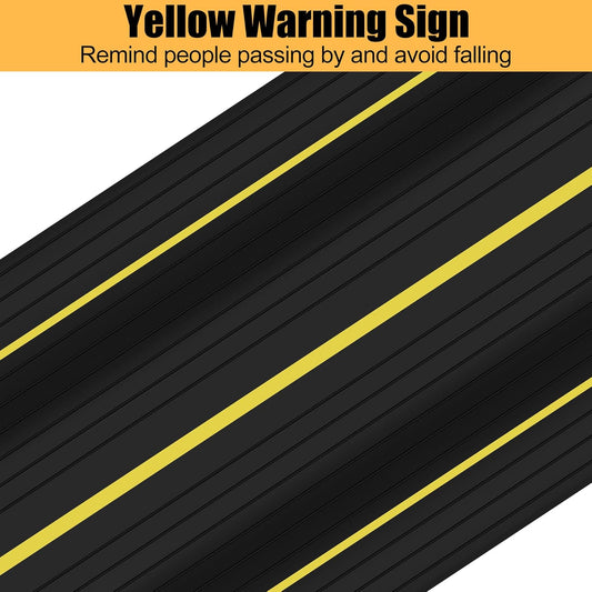 6.5Ft Cord Cover Heavy Duty Cable Protector 3 Channels Contains Cords, Cables and Wires, Easy to Unroll-Conceal Wires of Home, Office, Warehouse, Workshop, Concerts or Other Outdoors Surround (6.5Ft)