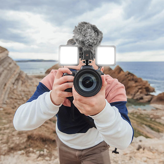 Triple Cold Shoe Mount Cold Shoe Adapter, 360 Degree Swivel Aluminum Camera Hot Shoe Extension Bracket with 3 Port Cold Shoe Mounts for Camera Cage Flash LED Light Monitor Microphone