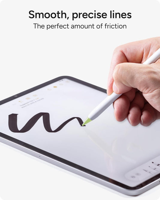 ZAGG Replacement Tips for Apple Pencil 1st Gen, 2nd Gen, & USB-C - Pack of 4, Smooth Writing, Perfect Friction, Pastel Pink, Blue, Green, & White