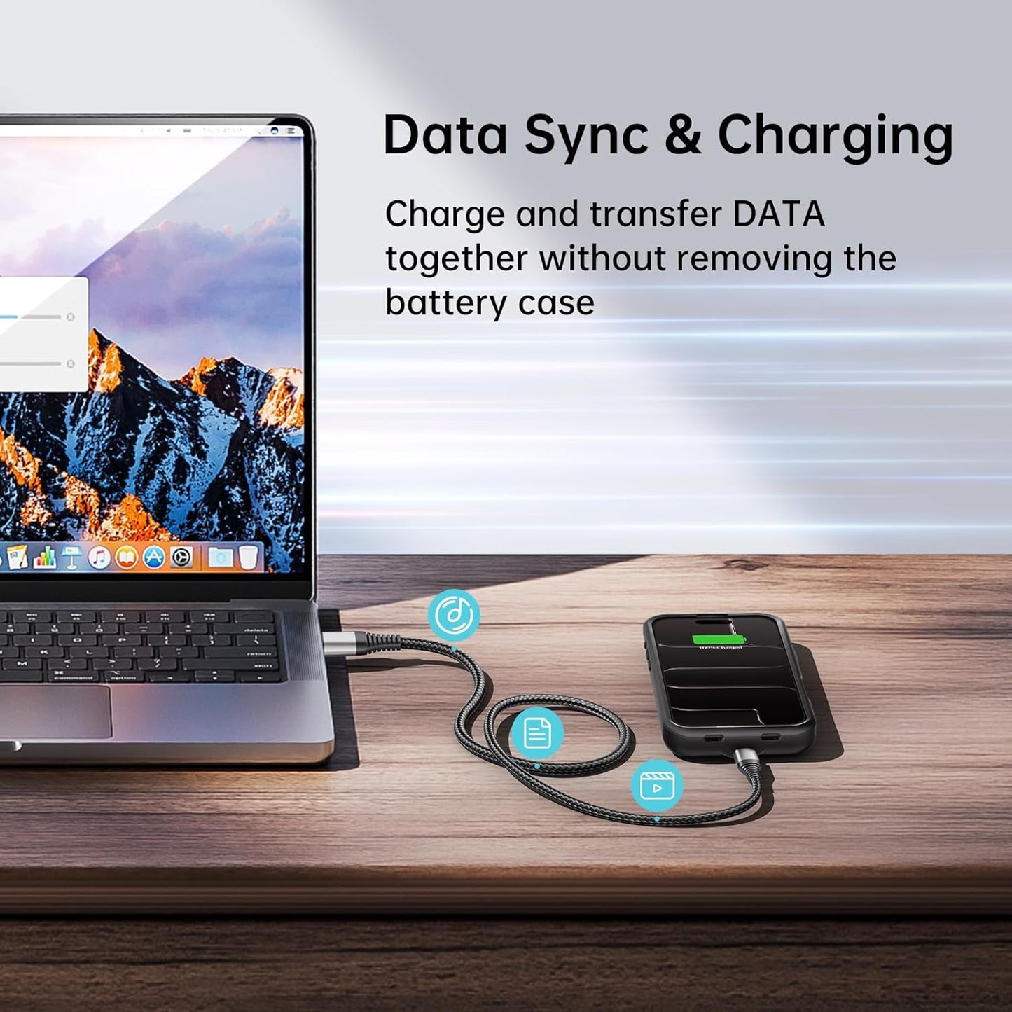 GIN FOXI Battery Case for iPhone 17 AIR, Charging Case Charger 8500mAh Ultra-Slim Lightweight Powerful Battery Pack 15W Fast Rechargeable Anti-Fall TPU Juice Box for iPhone 17 AIR (6.5") Black