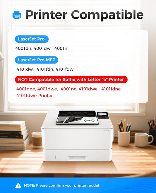 148X Black Toner Cartridge 2-Pack with chip High Yield Replacement for HP 148X W1480X 148A W1480A Compatible with HP LaserJet Pro MFP 4101dw 4101fdn 4101fdw 4001dn 4001dw 4001n 4001 4101 e Printer Ink