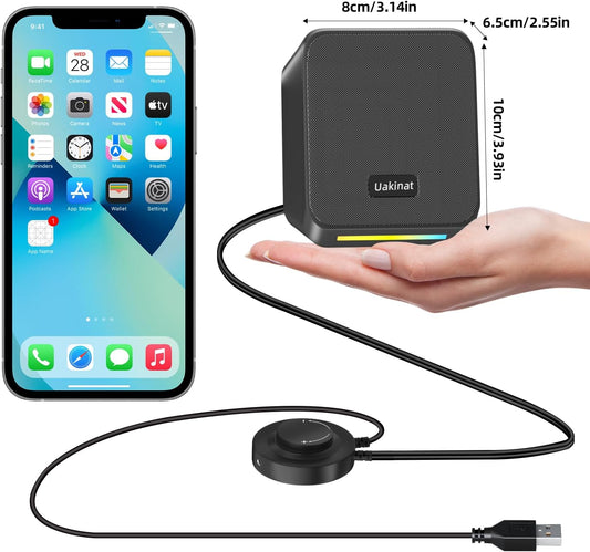 Computer Speakers,with 7 Colorful RGB Lights, Headphone Jack, Enhanced Bass and Volume Control, PC Speakers USB Powered Gaming Speakers for Laptop Monitor PC Tablet Phone