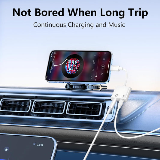 Seulliya USB C to 3.5mm Headphone Jack and Charger Adapter, 2-in-1 Audio & Fast Charging Splitter for Apple iPhone 17/16/15/Pro/Pro Max, iPad, Samsung, Pixel, and More 10Pack