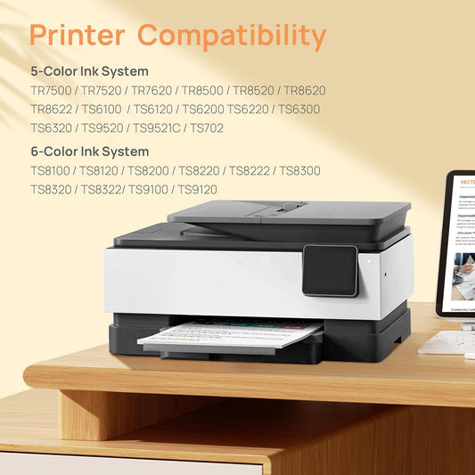 PGI-280XXL Compatible for Canon Ink 280 and 281 Cartridges Work for Canon TR8520 Ink Cartridges Work for Pixma TR8620 TR8620A TS9120 TS6320 TR7520 TS6220 TR8500, 2 x 280XXL PGBK, 2 Pack (Large Black)