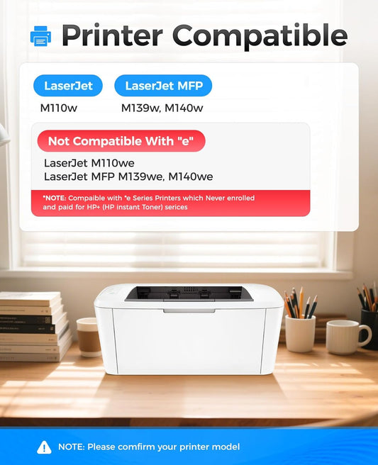 141A W1410A Toner Cartridge Black 2-Pack (with chip) High Yield Replacement for HP 141A W1410A 141X W1410X Toner Cartridges Compatible with HP Laser Jet Pro M110w MFP M139w M140w Series Printer Ink