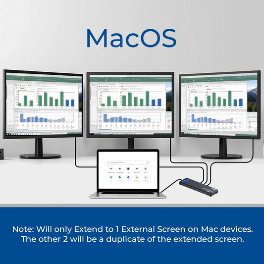 OREI USB-C Triple Monitor Docking Station Splitter – USB-C to 2× HDMI & 1× DisplayPort Adapter, 100W PD, Gigabit Ethernet, 4× USB2.0/3.0, microSD Reader – Windows & Mac Compatible