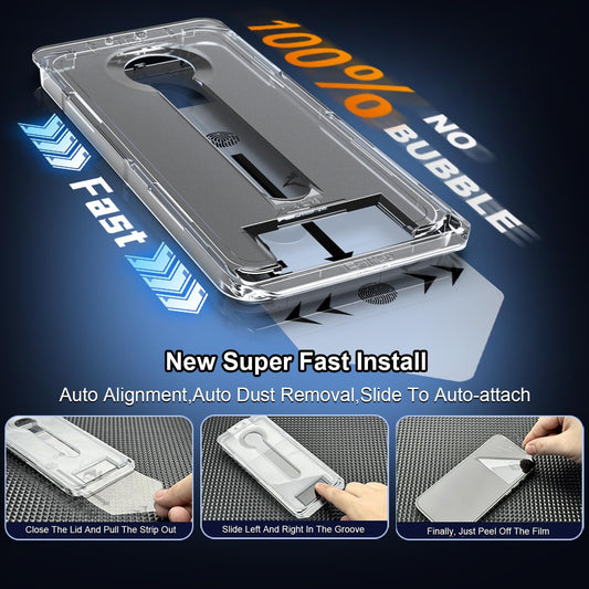 OneFish Privacy Screen Protector for iphone 11 Pro/X/Xs,Anti-Spy Tempered Glass Private Edge Protection Screen Protector with Installation Frame,9H Glass Scratch Resistant,Bubble Free,2 Packs.