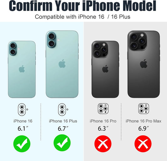 AGVEE 3+3 6 Pack for iPhone 16 6.1" / 16 Plus 6.7" Camera Lens Cover Protector, Bling Glitter & CD-Textured Metal Ring 9H Tempered HD Glass Camera Cover Protector Film, Glitter-Green