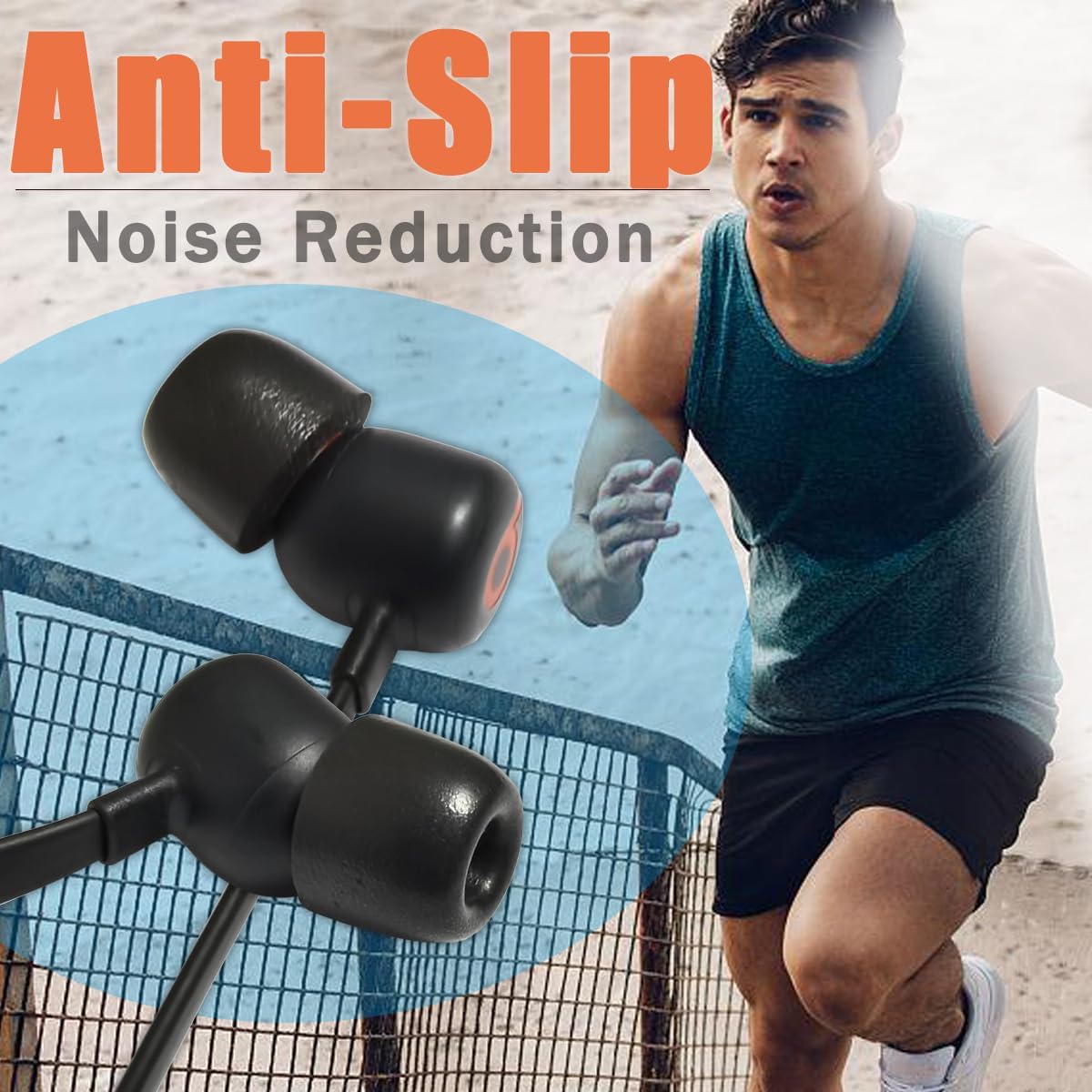Small Earbuds Memory Foam Tips Fit 5mm-7mm Anti-Slip Isolation Noise Replacement Earbuds Tips for in-Ear Earphones with Storage Box