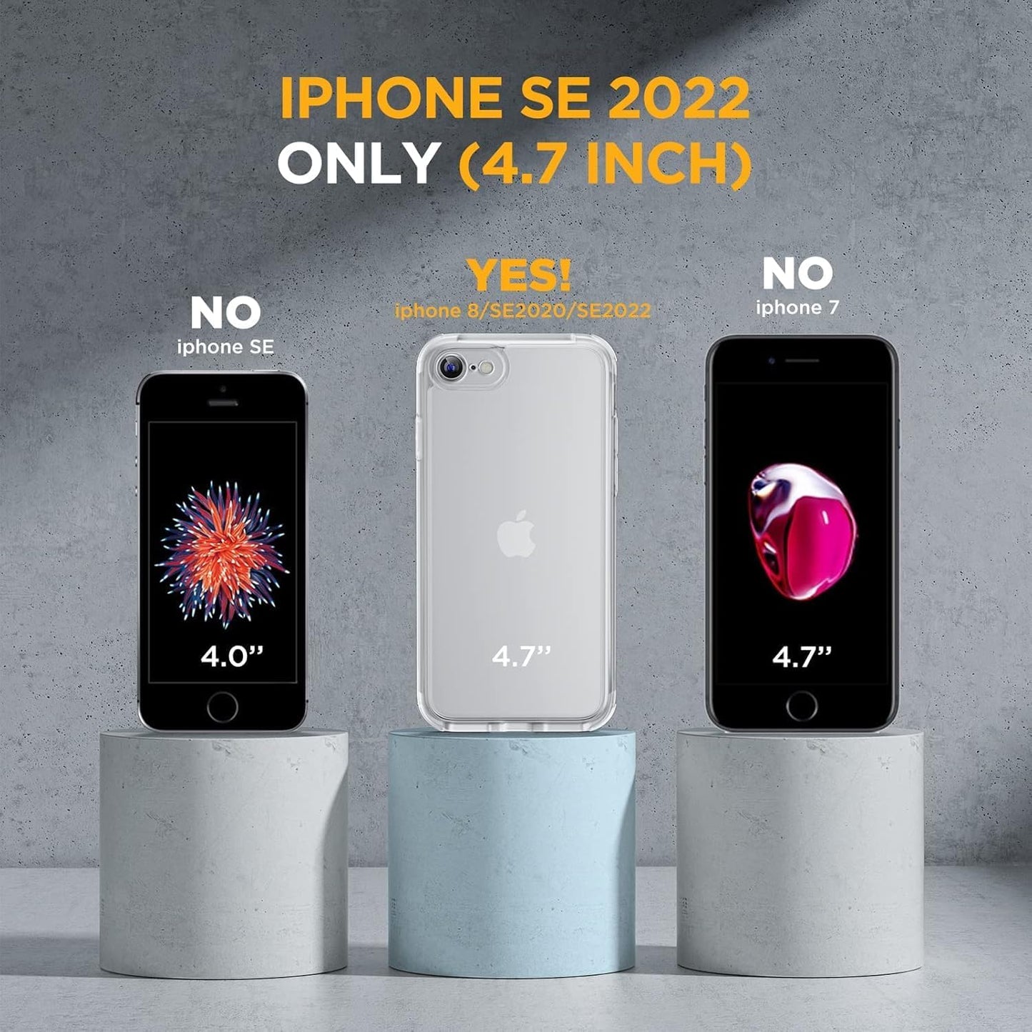 Miracase for iPhone SE Phone Case 3rd/2nd Generation 2022 2020 Full-Body with Built-in Glass Screen Protector, Heavy Duty 360° Protective Shockproof Bumper Cover for iPhone 8/SE, Matte Clear