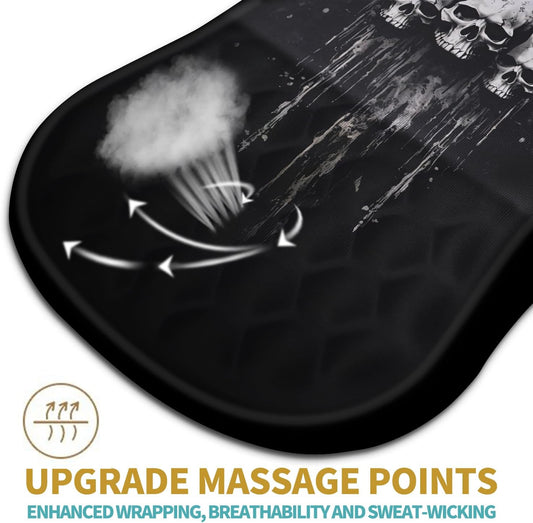 Hokafenle Ergonomic Mouse Pad Wrist Support with Massage Design, Wrist Rest Pain Relief Mousepad with Memory Foam&Non-Slip PU Base, Mouse Pads for Wireless Mouse & Desk (12x8 inch,Demon Angel)