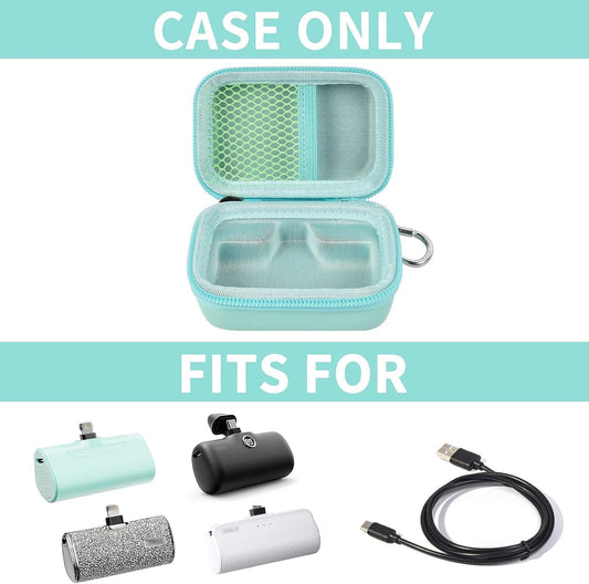 Portable Charger Power Bank Case for Swyop/for Feob/for Charmast/for JEJILL/for LanLuk/for VEGER/for iWALK/for Taegila/for Kuulaa and More Small Charging Battery Pack - Bag Only (Green)