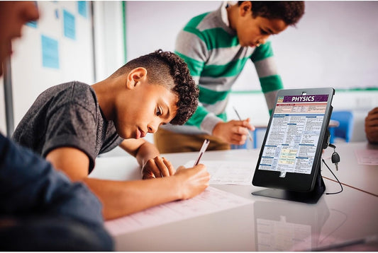 Desktop Anti-Theft Stand – CTA Kiosk Stand with Stylus, Tether, and Aluminum Enclosure for iPad 7th/ 8th/ 9th Gen 10.2,” iPad Air 3, & iPad Pro 10.7” and More (PAD-DASB) - Black