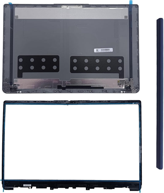 Replacement Laptop LCD Cover Back Rear Top Lid Bezel Hinges with Hinge Cover for Lenovo IdeaPad 1 15ADA7 1 15AMN7 5CB1F36621 5B30S19034 5H50S29036 5CB1F36618 Silver