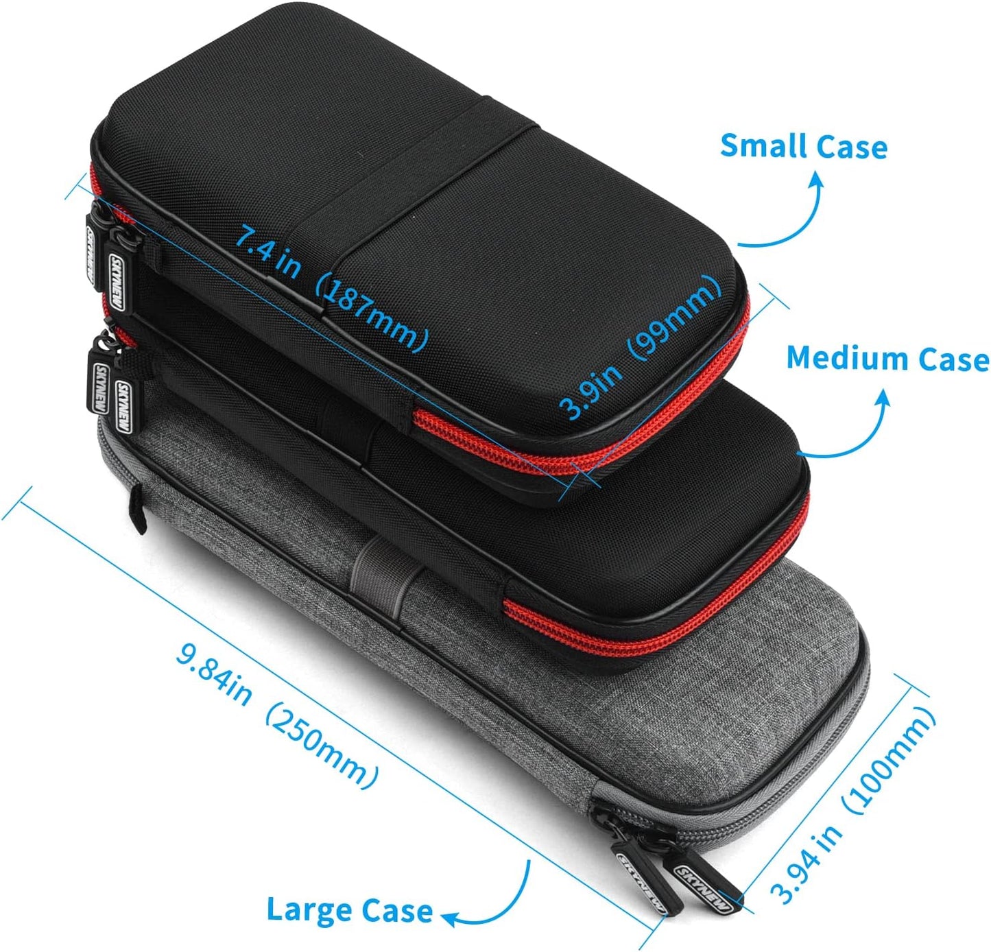 Hard Travel Case for Ekrist/LanLuk Portable Charger Power Bank 25800mAh, Power Bank Case for Anker PowerCore 10000mAh, Samsung T7 Touch and Seagate Portable 2TB
