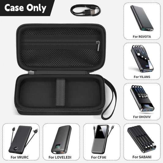 Portable Bank Charger Case for SABANI for Charmast for OHOVIV for VRURC for YILANS for CFIAI for LOVELEDI for RGVOTA for Miday for RONEGN for POIYTL for IAPOS Fast Charging Battery(Black)