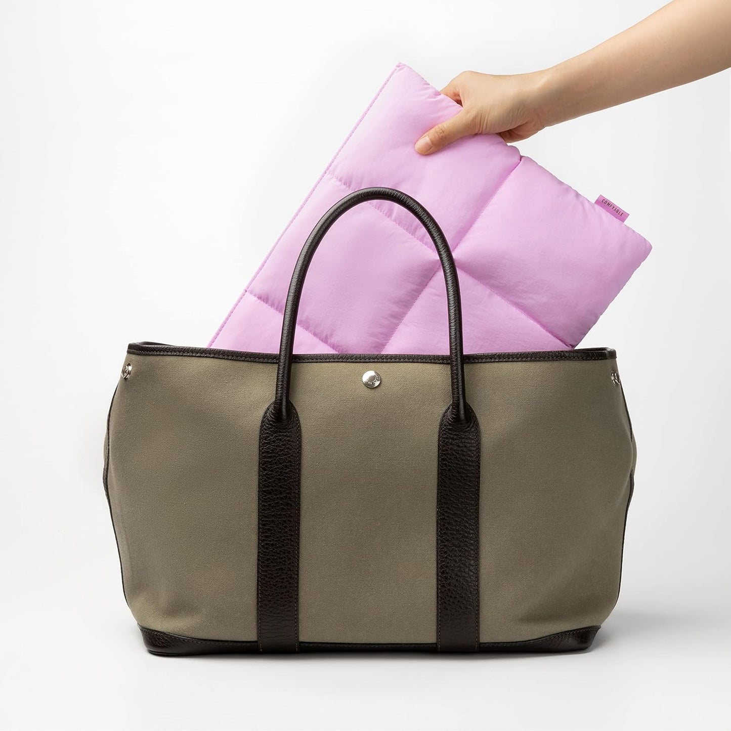 Comfyable Puffy Laptop Sleeve 15 Inch 16 Inch, Quilted Puffer Laptop Carrying Case for Women, Pillow Pouch Compatible for MacBook Air 15 in M4 2025 & MacBook Pro 16 in M4 2024, Lavender