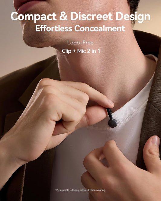 Hollyland Lark M2S Mini Combo (Camera RX+Type-C RX) Wireless Microphone for Camera/iPhone/Android/Laptop, 7g Lightweight, Titanium Clip, 300m Range, Content Creators, Online-Teaching, Streaming