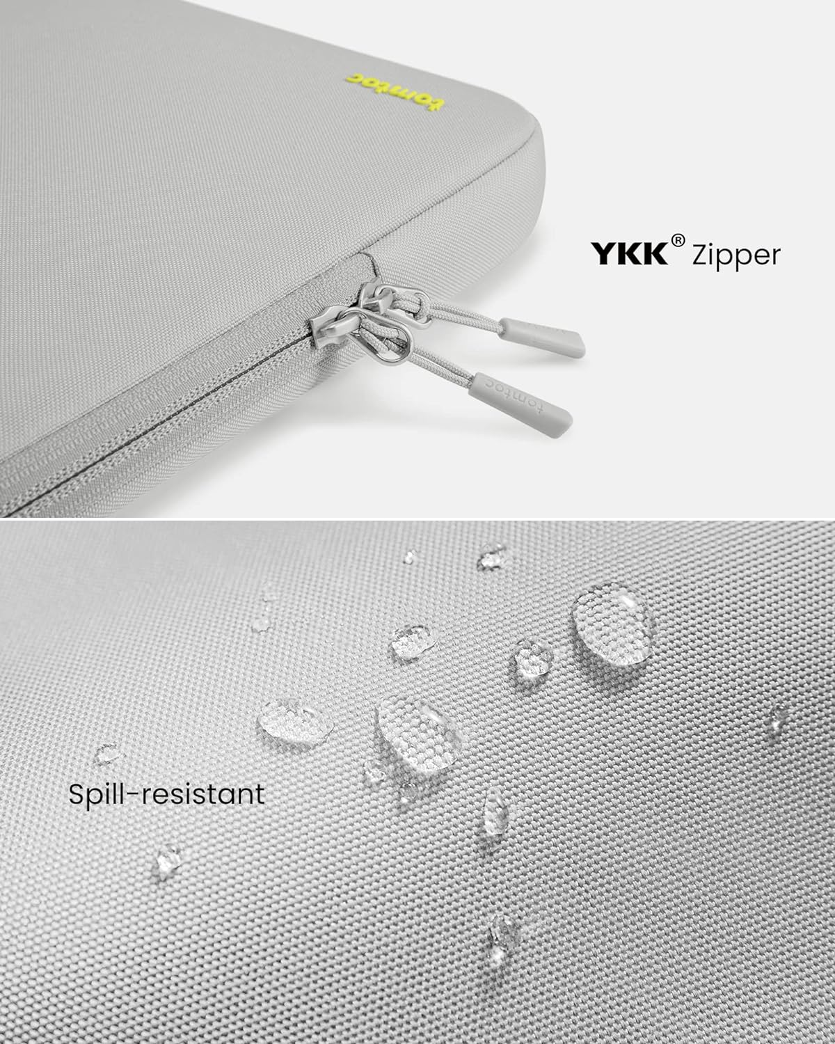 tomtoc 360 Protective Laptop Sleeve for 14-inch MacBook Pro M4/M3/M2/M1 Pro/Max A3112 A3401 A3185 A2992 A2918 A2779 2024-2021, Water-Resistant Case Bag with Accessory Pocket for 13.8 Surface Laptop 7