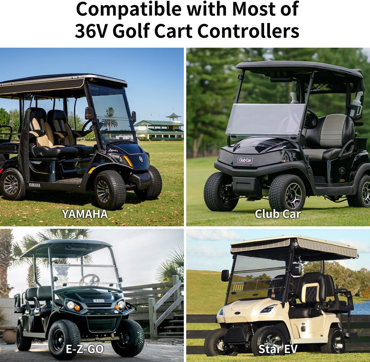 OKMO 36V 100AH Golf Cart Lifepo4 Lithium Battery with 43.8V 22A Charger, Built in 250A Bluetooth BMS, Peak Current 500A(3-5s), Perfect for Golf Cart